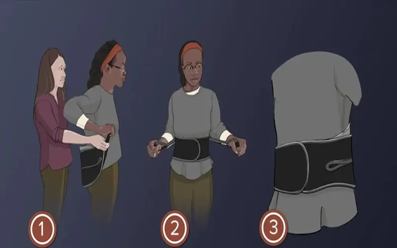 نحوه صحیح بستن کمربند طبی 