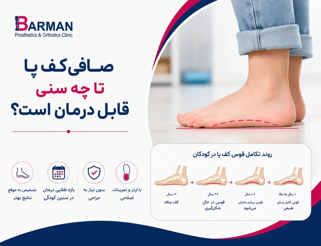 صافی کف پا تا چه سنی قابل درمان است؟