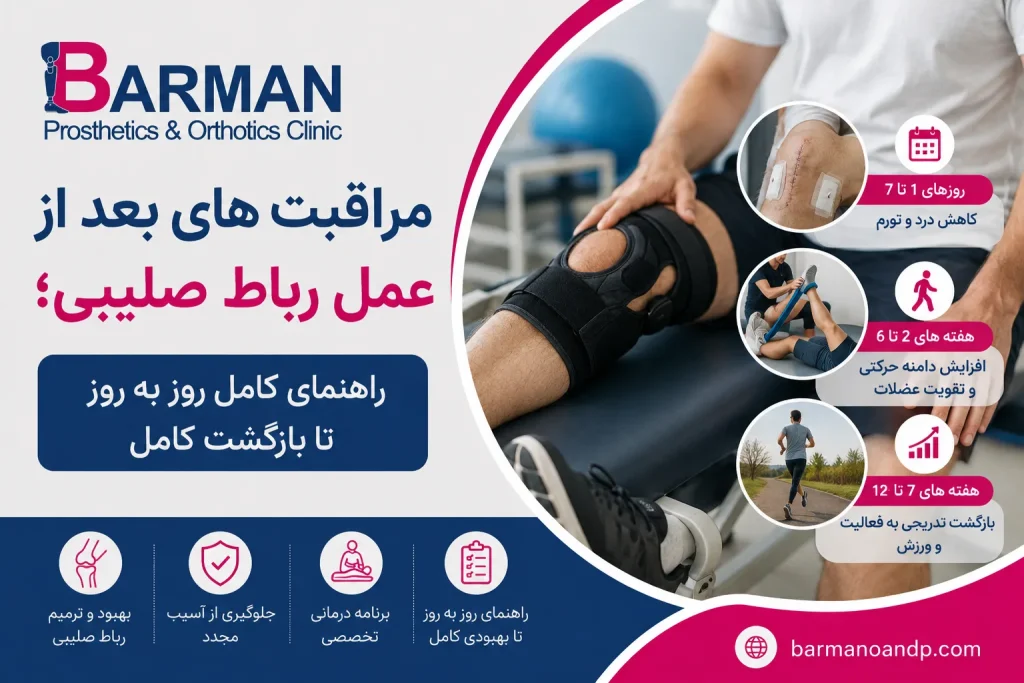 مراقبت های بعد از عمل رباط صلیبی